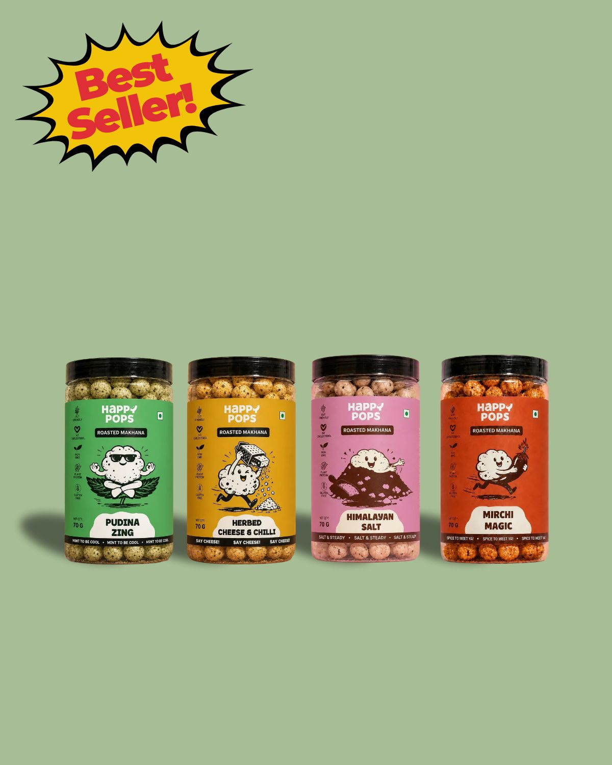 Happy Pops Makhana Variety Pack